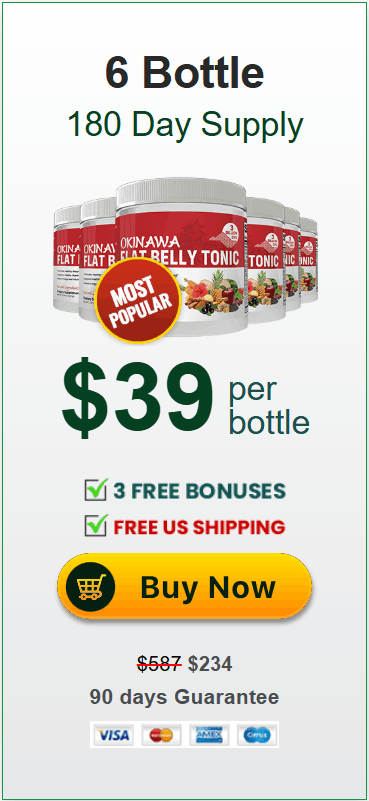 okinawa flat belly tonic 6 bottles